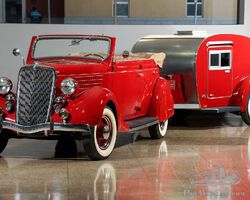 1935 Ford Convertible Sedan and Teardrop Travel Trailer | The Academy of Art University Collection | 15 February 2025