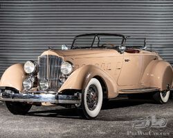 1934 Packard Twelve 1108 Individual Custom Sport Phaeton in the style of LeBaron | The Academy of Art University Collection | 15 February 2025