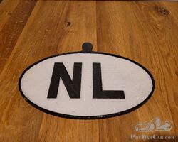 NL plate, new, beautiful