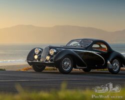 1938 Talbot-Lago T150 C Lago Spéciale Teardrop Coupé by Figoni et Falaschi | The Concorso d'Eleganza Villa d’Este Auction 2025 | Broad Arrow Auctions