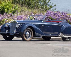 1939 Delage D6-75 3.0-Liter Figoni et Falaschi Three-Position Drophead Coupe | Broad Arrow Auctions | Monterey Jet Center | 13-14 August 2025
