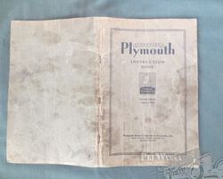Plymouth documentation (manuals) for Plymouth