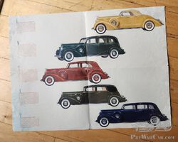 Large 1936 Lincoln Fold-Out Brochure