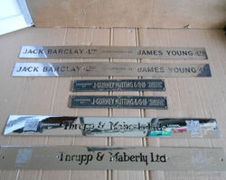 Various original coach builder plates