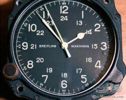 Breitling Wakmann aircraft clock