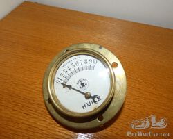 Berliet Brass oil gauge