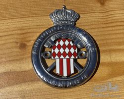 ACM badge (Automobile Club de Monaco)