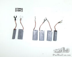 Set consisting of 2x D70966 and 4x D70912 / LCC020 / LCC010; Dynamo brush