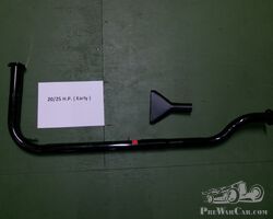 Down pipe with flange and 1x Fich tail