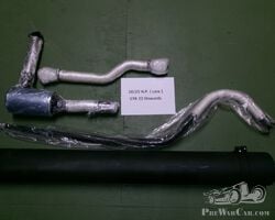 Front expansion box and 1x Intermediate pipe and 1x Main silencer and 1x Tail pipe