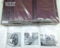 27x 25/30 HP (Wraith), Handbook for Rolls-Royce 25/30 HP (Wraith), reprint 1974
