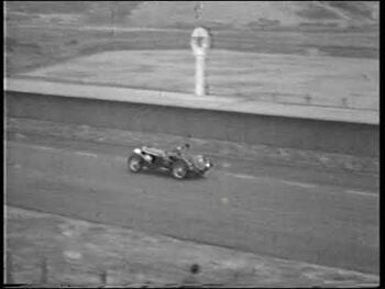 We bet the Porsche driver was not amused – but the crowd loved it!