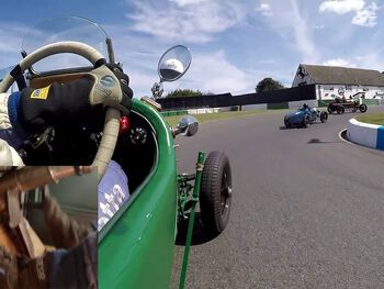 What is it like to race a 4.5 litre Bentley at Mallory Park?