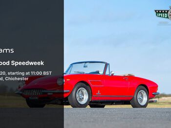 Live and online - Bonhams Goodwood Speedweek Sale. Starting at 11:00 BST