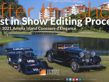 Editing the official Best in Show photo - 2021 Amelia Concours
