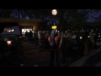 At the start of the London to Brighton Veteran Car Run 2021