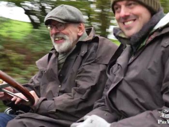 Veteran cars on Clayton Hill in the 2022 London to Brighton Veteran Car Run