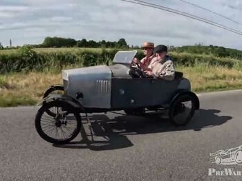 La preuve enfin: le cyclecar Grahame-White en action au Festival of Slowth