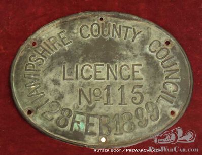 The Hampshire Licence Mystery (UPDATE II: Hackney or taxi?)