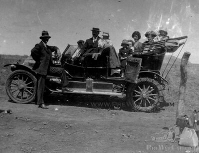 This Brasier(?) the first car ever seen by Fangio..? ( UPDATE: Clément 18-28hp 1908 )