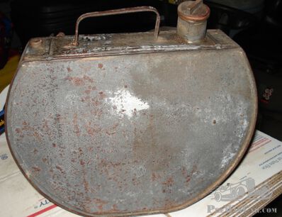 Mystery oil can with dimensions! (Upd. spare-wheel center Lagonda)