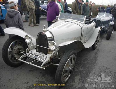 A crowd of proper cars at  VSCC's New Year.