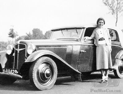Miss Stapel says Goodbye to a 1935 Adler Trumpf (update: or Favorit?)