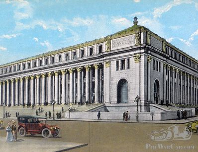 New General Post Office with motorcars?