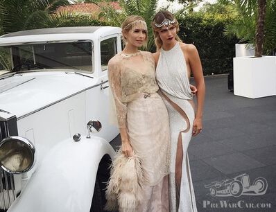 Gatsby decadence at model's party