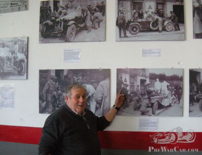Alfa service station on the Mille Miglia