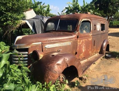 1938 GMC Panel Van waiting for better times in Zimbabwe (update: 1940 )