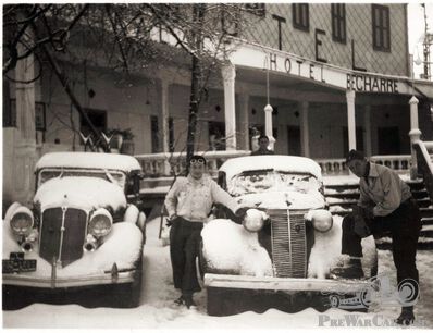 Snowed-under mystery car