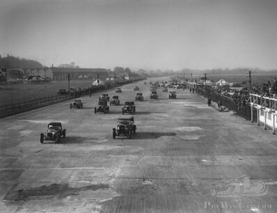 Brooklands finishing straight re-opens for the first time since 1940