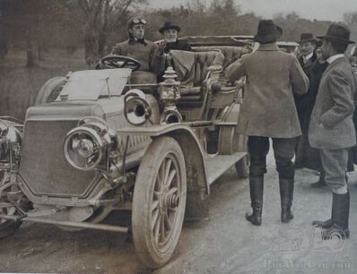 A confident young chauffeur