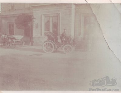 Faded car photos from 1903 in Hungary