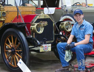 Seamus student in the Automotive Restoration program at McPherson College