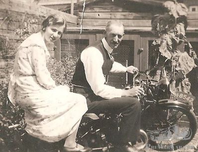 An uncomfortable lady on a brand new bike