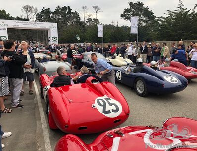 Start of the tour at Pebble Beach