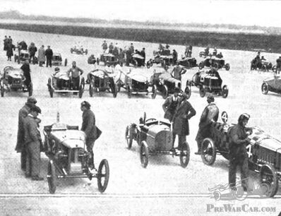 Speed Records of many Entries in Light-Car Derby