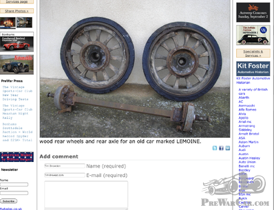 Lemoine Rear Axle 