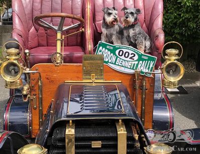 These Dogs love this 1903 Sunbeam!