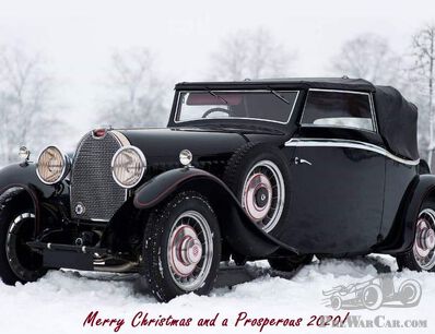 Christmas Card Jaap Horst, BugattiPage