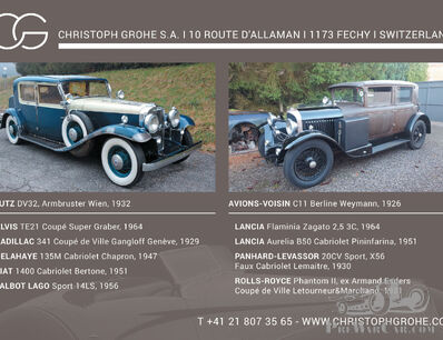 Christoph Grohe at Rétromobile, Stand number 1 L 062