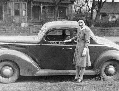 Public health nurse Ann and her service car