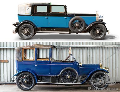 Back to back: Lovely Wolseley or unfinished Phantom 1?