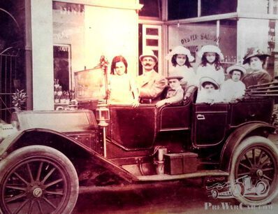 A PreWarCar in front of the Oyster Shop in East Fremantle