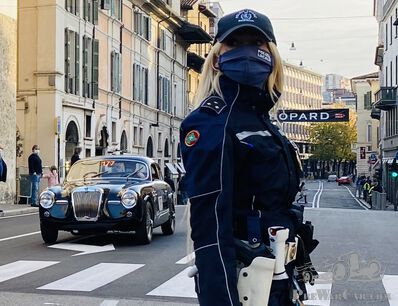 The 2020 Mille Miglia with a face mask