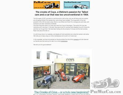The crooks of Coys, a lifetime's passion for Talbot cars and a car that was too unconventional in 1904