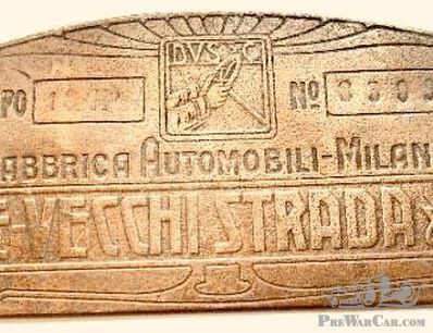 Vecchi & Strada Co. early 1905 plate