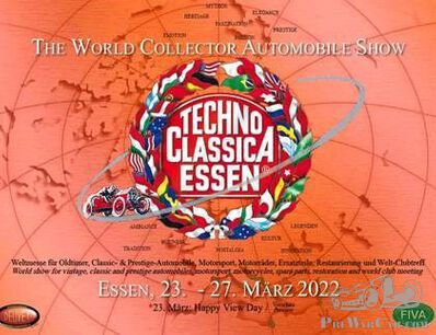 Next Techno Classica Essen 23 to 27 March 2022